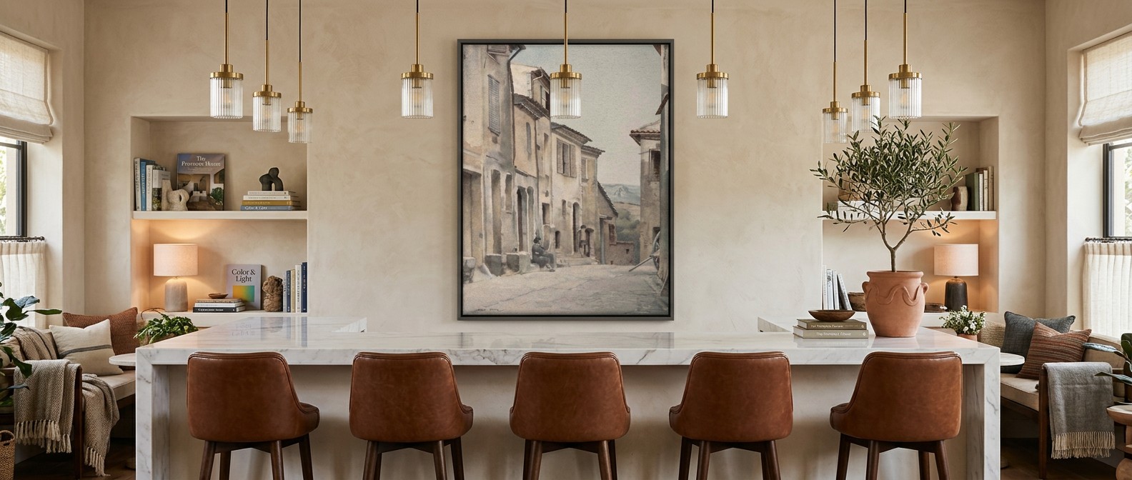 Acrylic with Float in a room