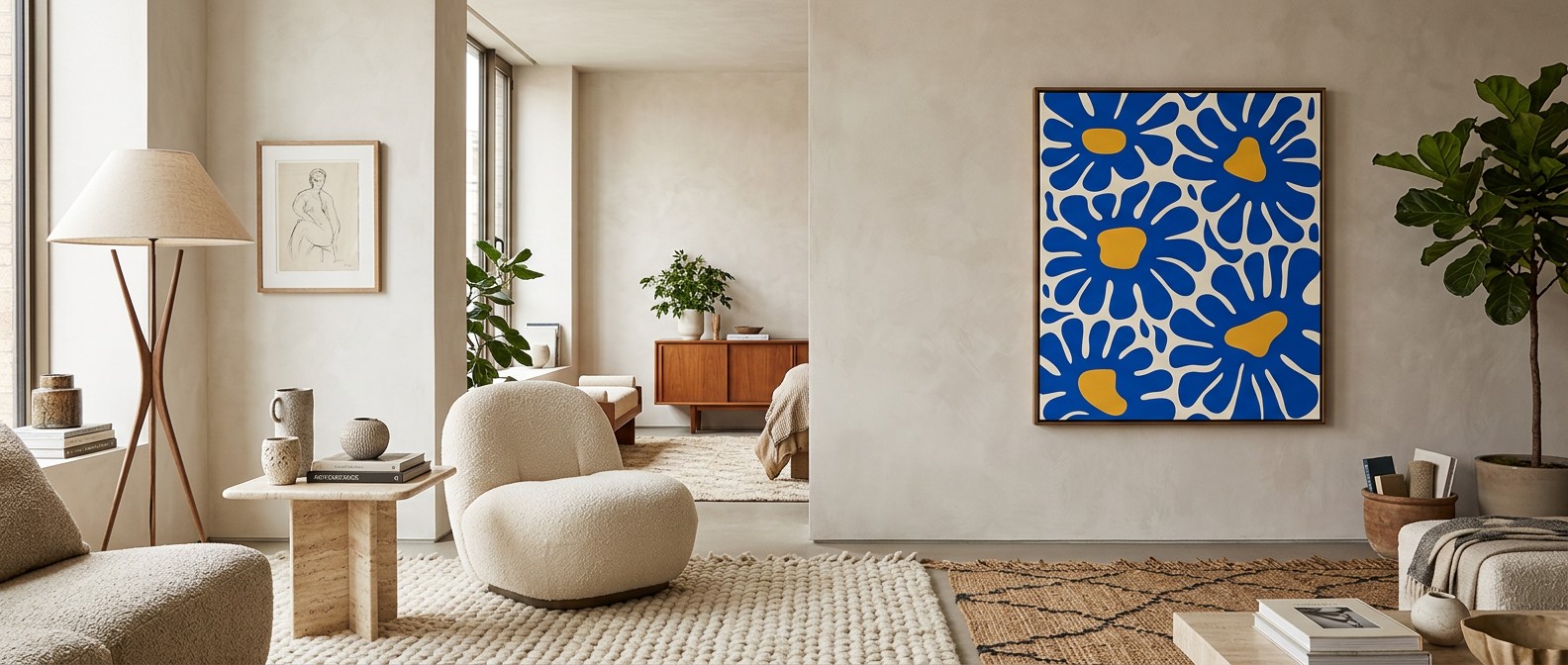Acrylic with Float in a room