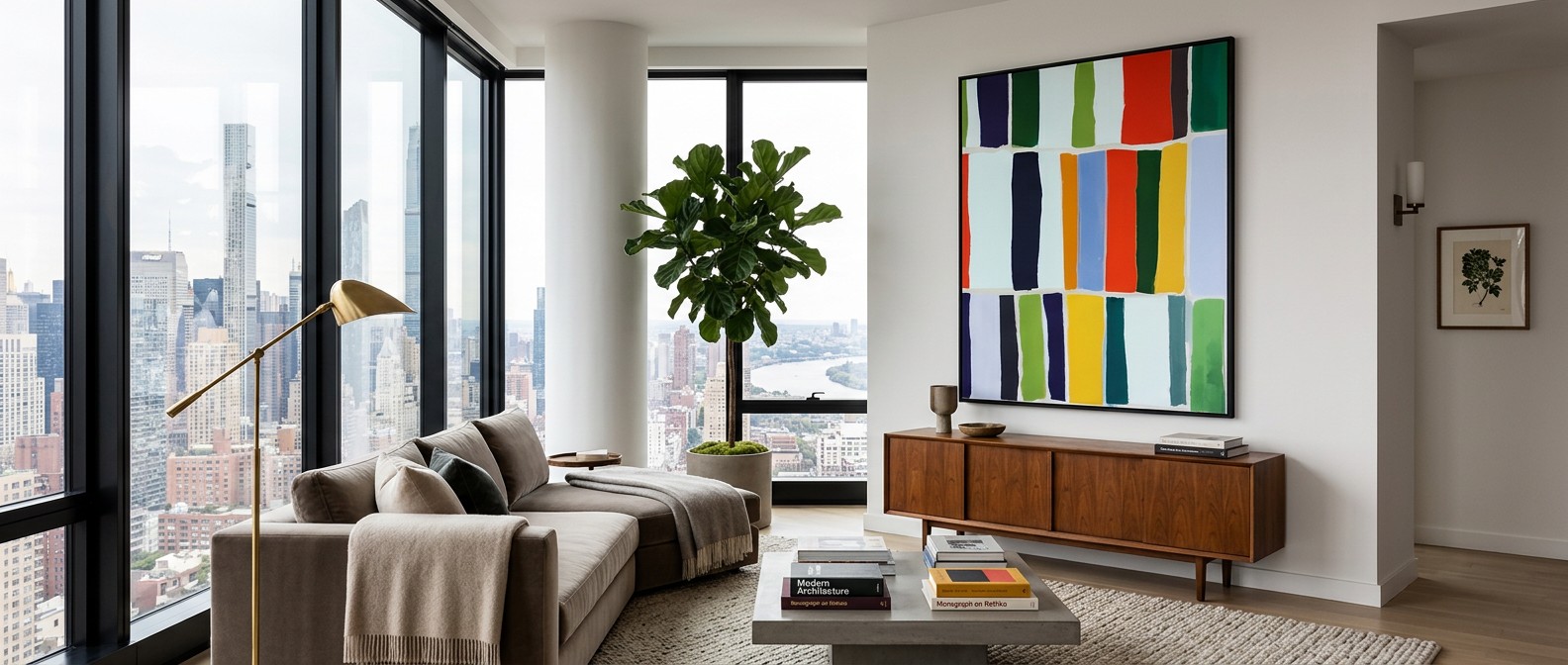Acrylic with Float in a room